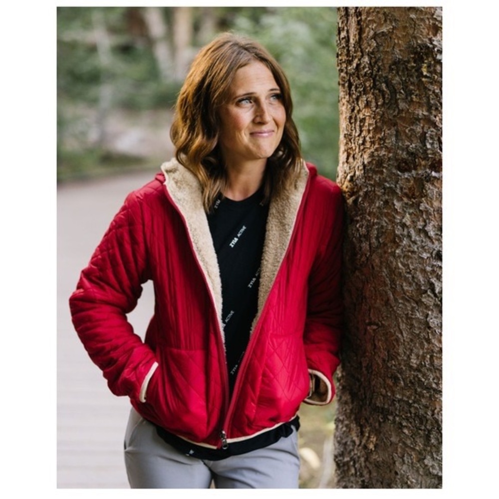 Zyia Red reversible Sherpa